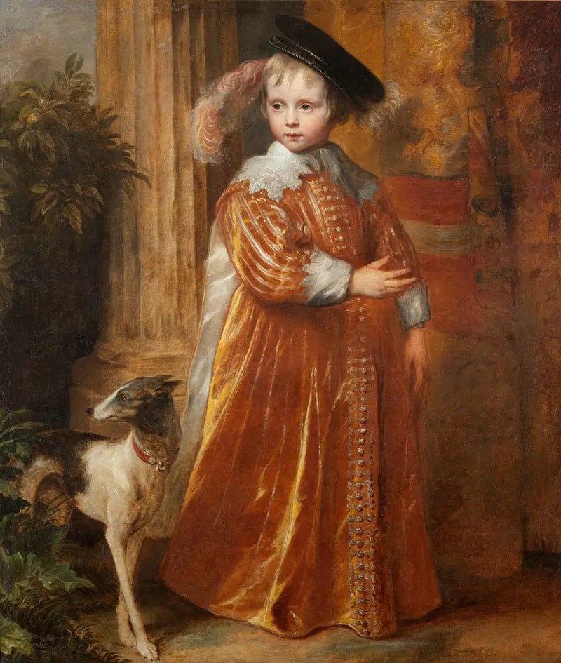 Retrato de Willem II de Orange-Nassau (1626-1650) criança - Antoine van Dyck
