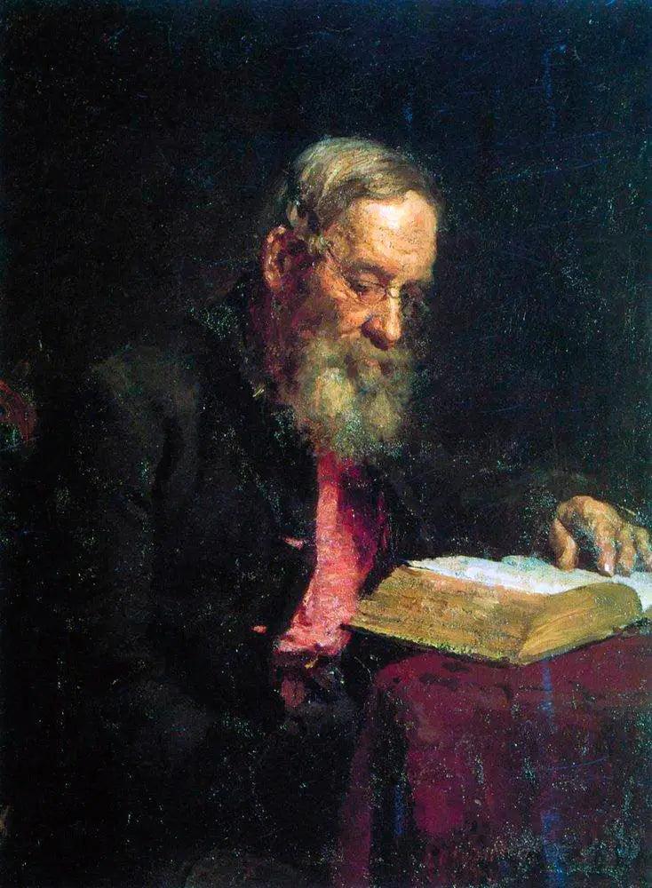 Retrato de Yefim Vasilyevich Repin, o pai do artista - Ilya Repin