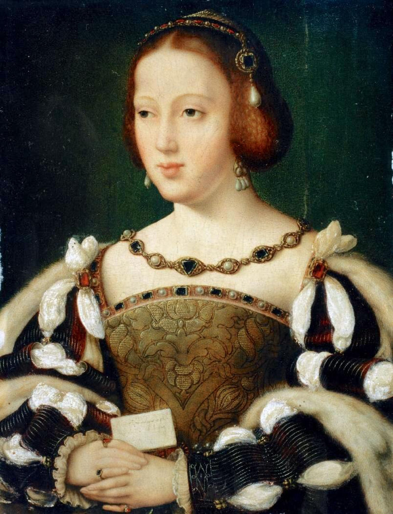 Retrato de Éléonore, rainha da França - Joos van Cleve
