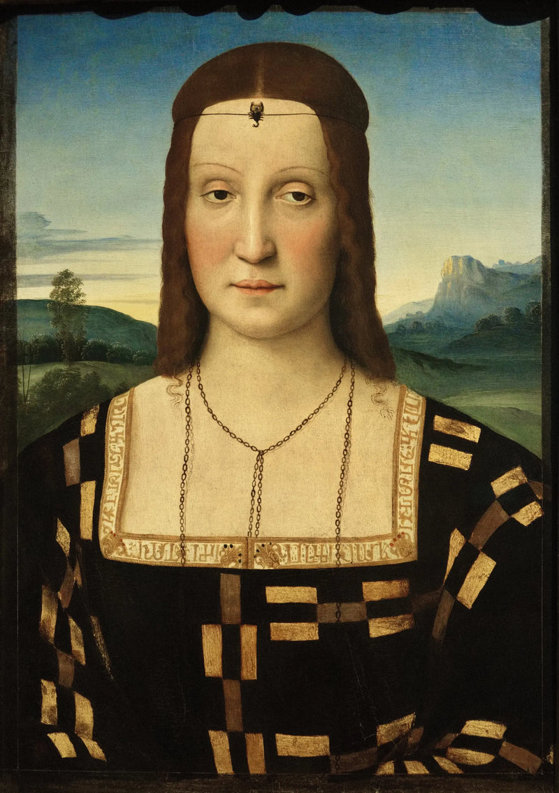 Retrato de Elisabetta Gonzaga - Raphaël Sanzio