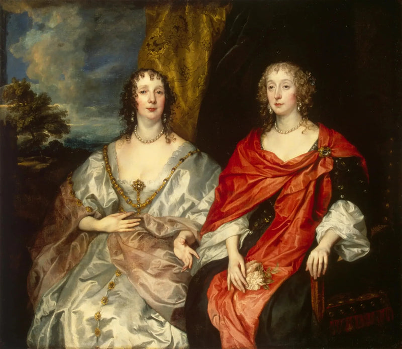 Retrato das damas de honra da rainha Henriette-Marie - Antoine van Dyck