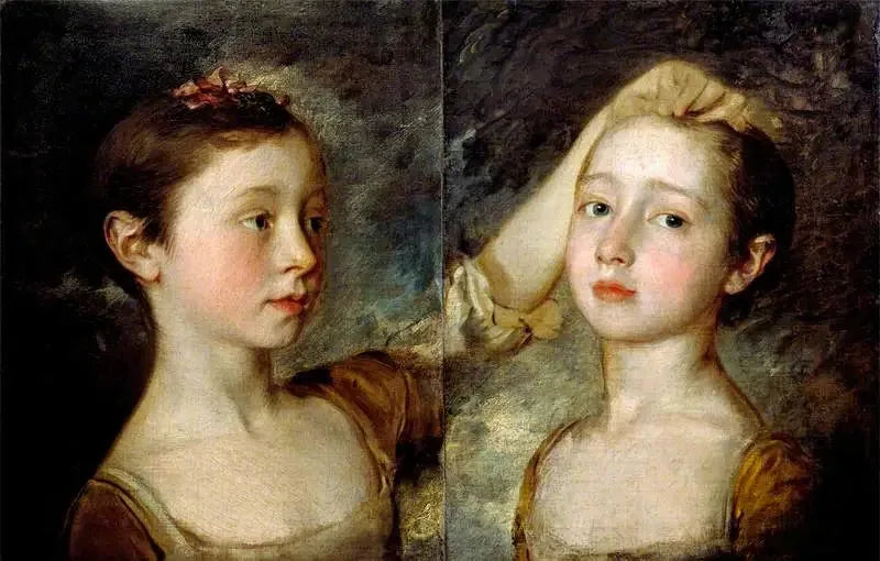 Retrato das duas filhas do pintor - Thomas Gainsborough