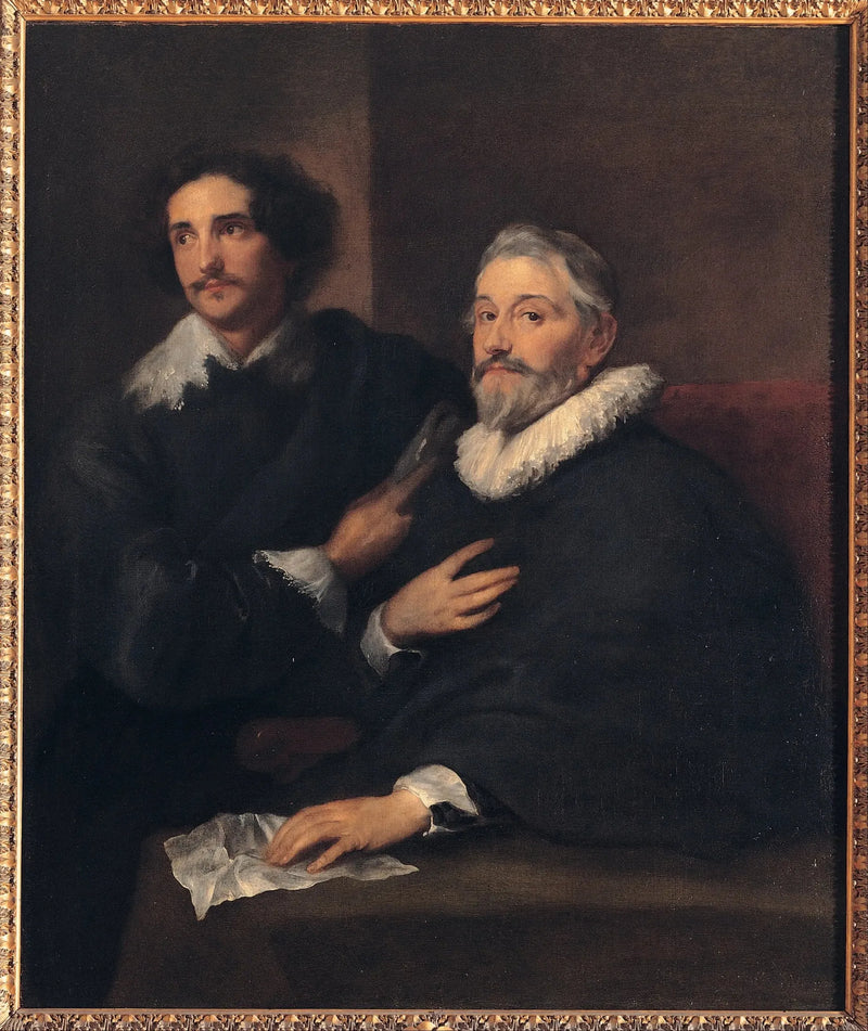 Retrato dos gravadores Pieter de Jode, o Velho, e Pieter de Jode, o Jovem - Antoine van Dyck