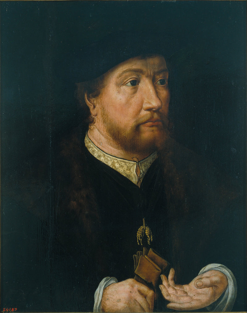 Retrato de Henrique III, conde de Nassau - Jan Gossaert