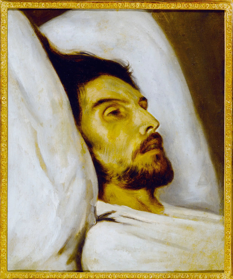Retrato de um homem em sua cama de morte, anteriormente chamado Armand Carrel - Paul Delaroche