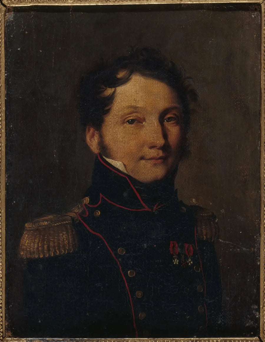 Retrato dito do capitão Jules Raulin - Louis-Léopold Boilly