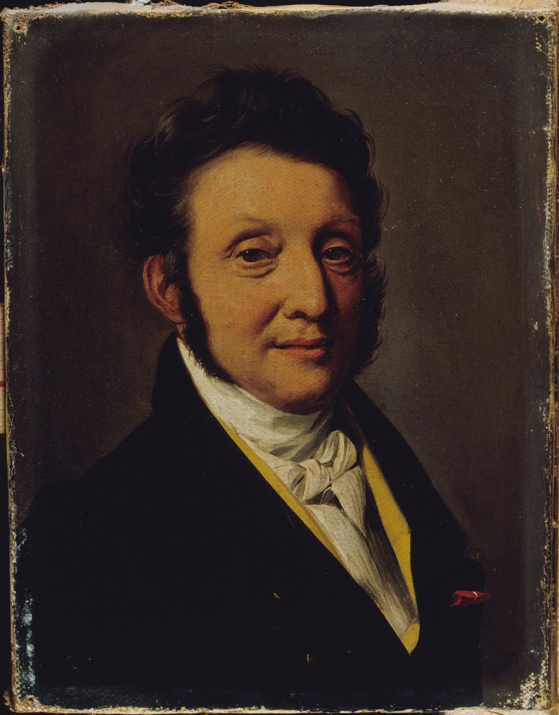Retrato dito do coronel Gustave Pourlin - Louis-Léopold Boilly