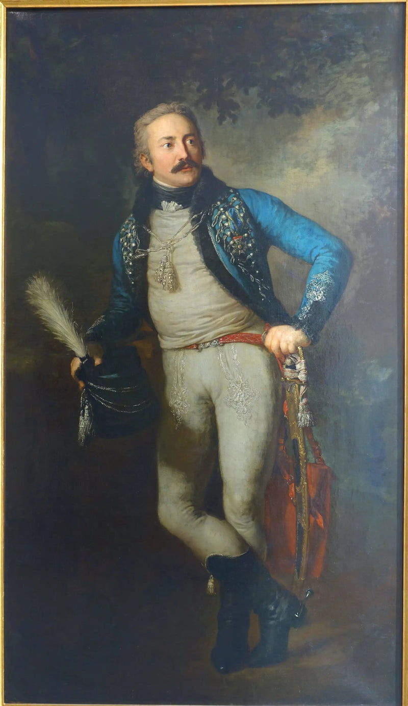 Retrato do Barão Johann Adolf von Thielmann - Anton Graff