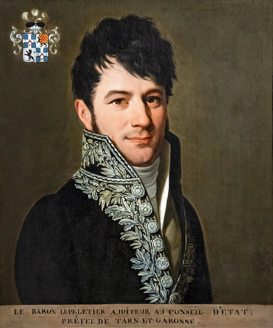 Retrato do barão Le Pelletier, prefeito de Tarn-et-Garonne - Louis-Léopold Boilly