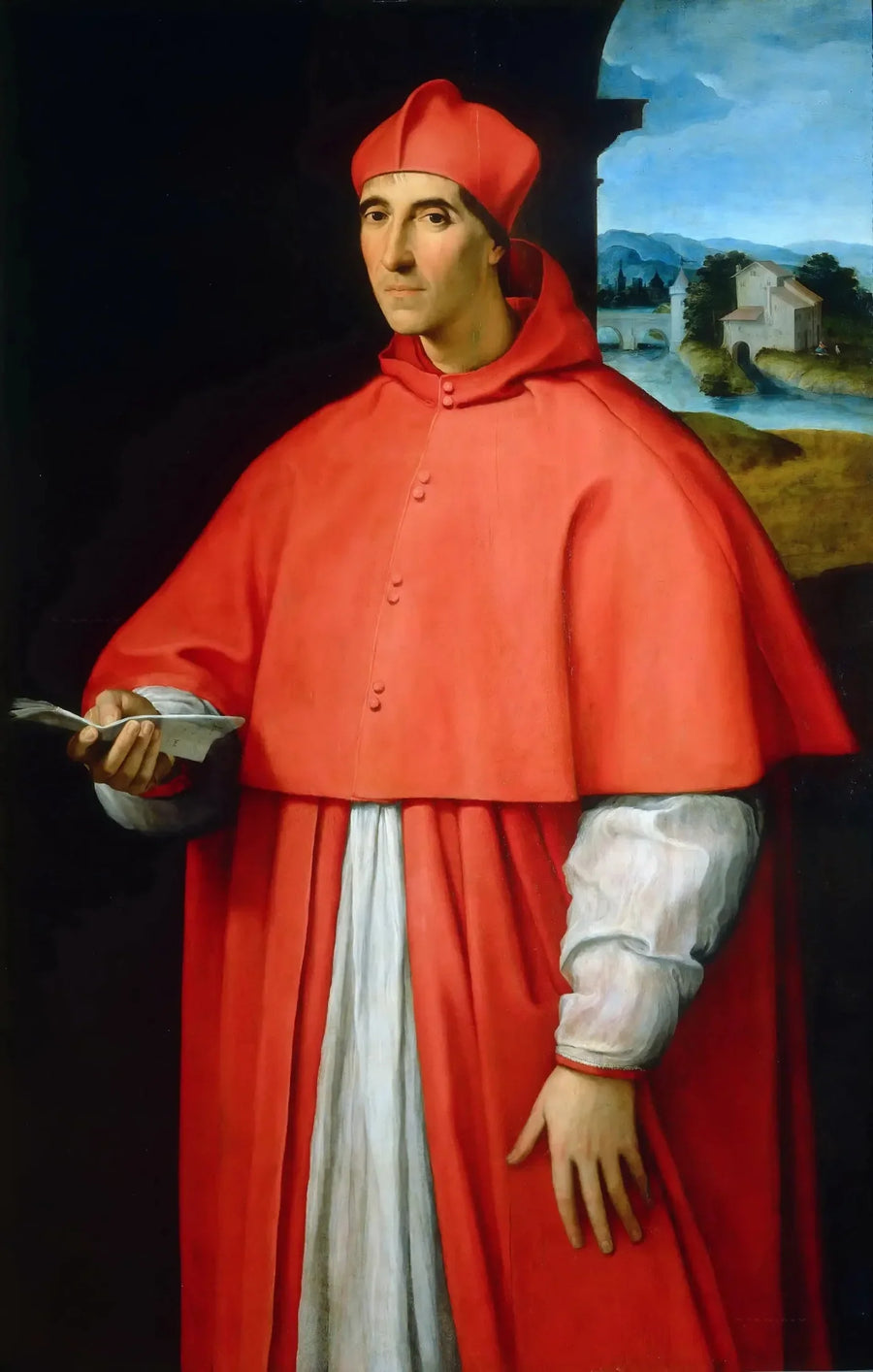 Retrato do cardeal Alessandro Farnese - Rafael Sanzio