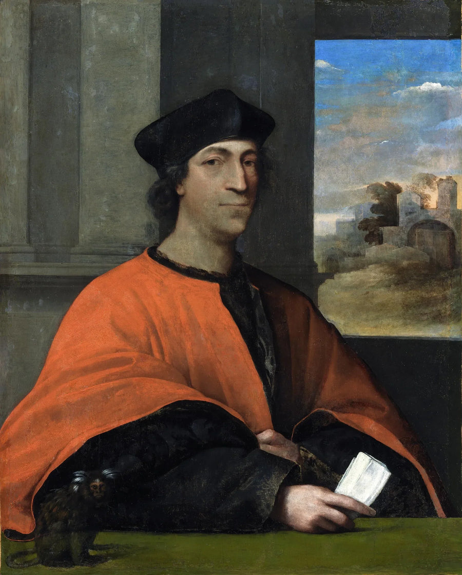 Retrato do cardeal Antonio Ciocchi del Monte (1461-1533) - Sebastiano del Piombo
