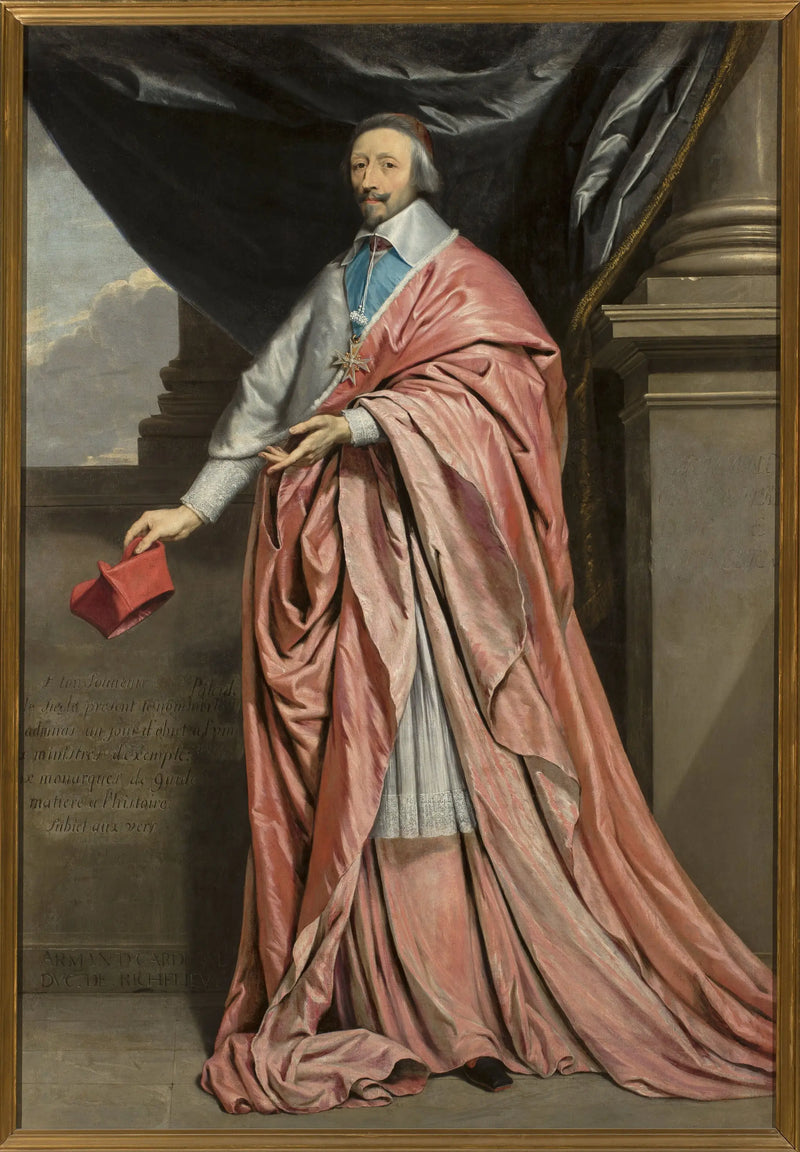 Retrato do cardeal Richelieu. - Philippe de Champaigne