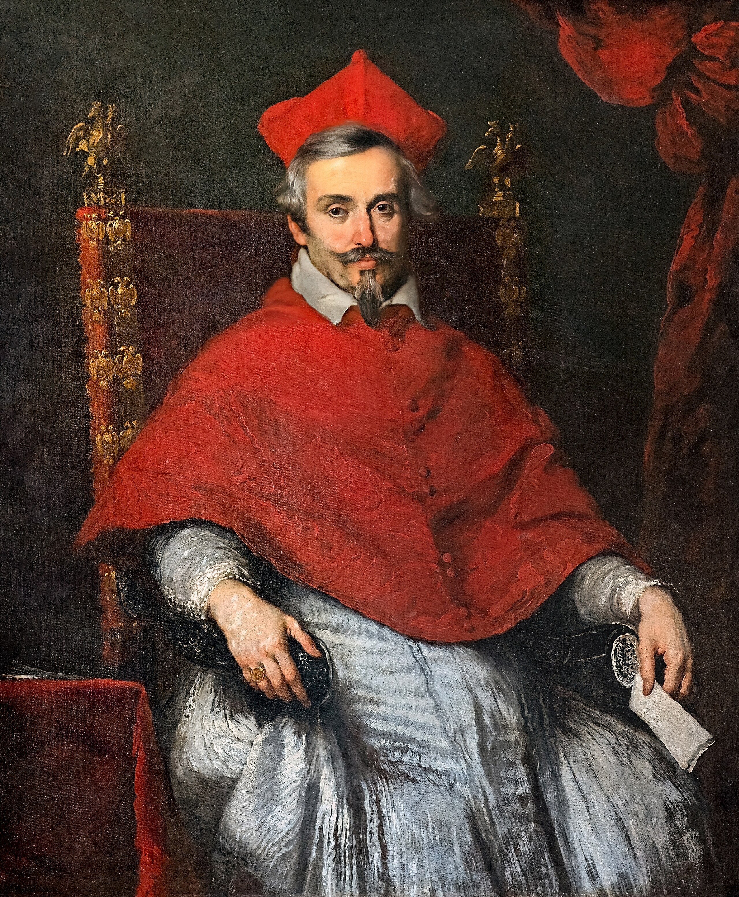 Portrait du Cardinal Federico Corner - Bernardo Strozzi image 1 reproduction artisanale de tableau