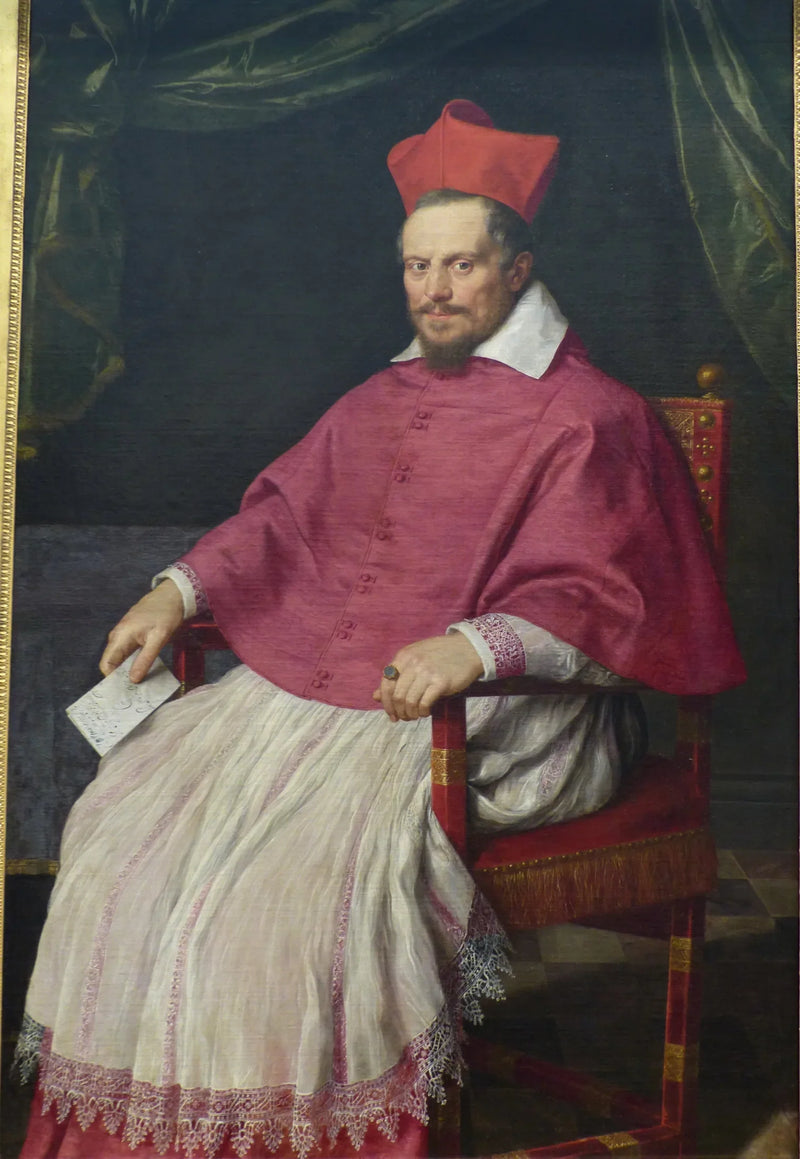 Retrato do cardeal Jean de Bonsy (1554-1621), bispo de Béziers de 1598 a 1611. - Domenichino