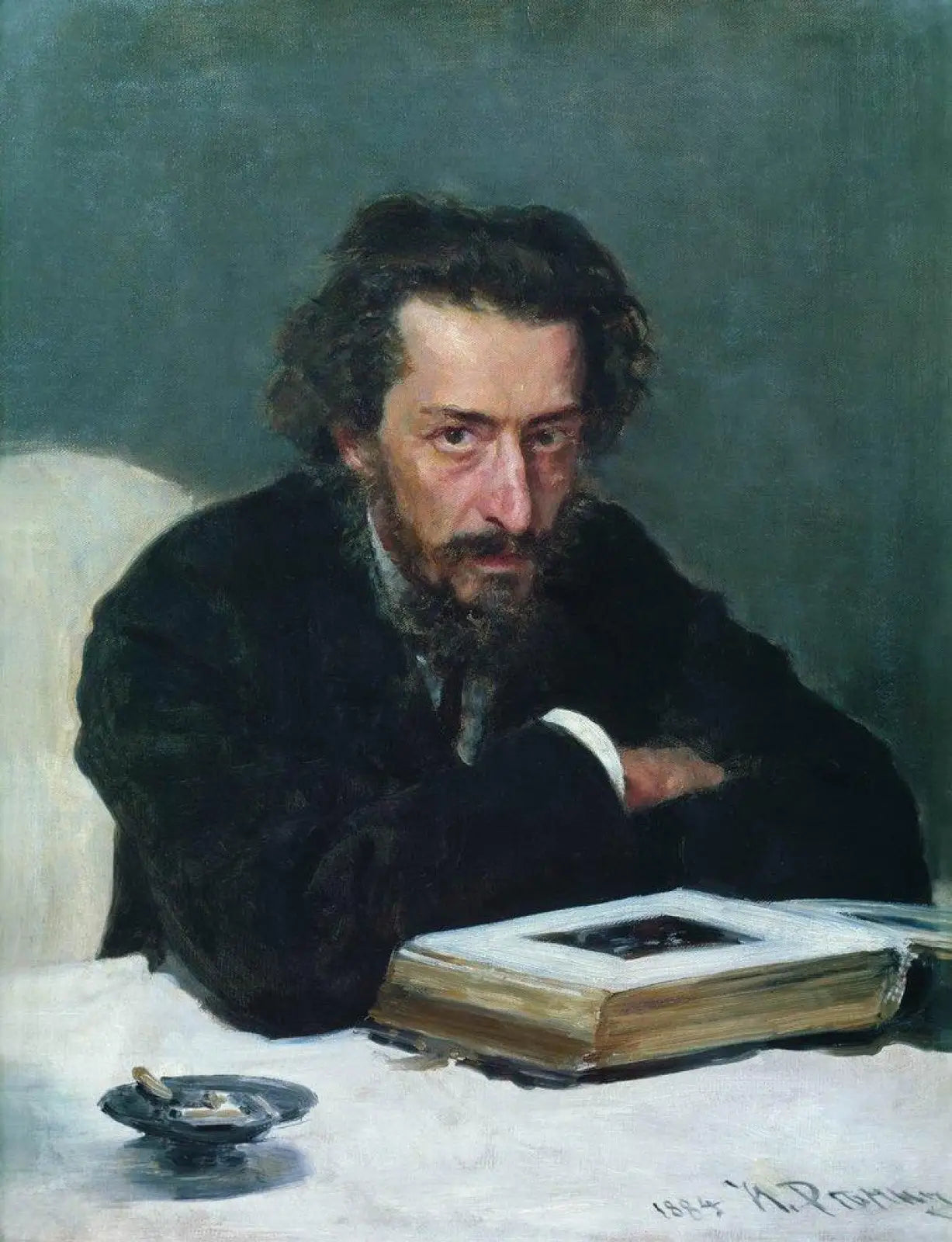 Portrait du compositeur et journaliste Pavel Ivanovitch Blaramberg - Ilya Repin - Alpha Reproduction