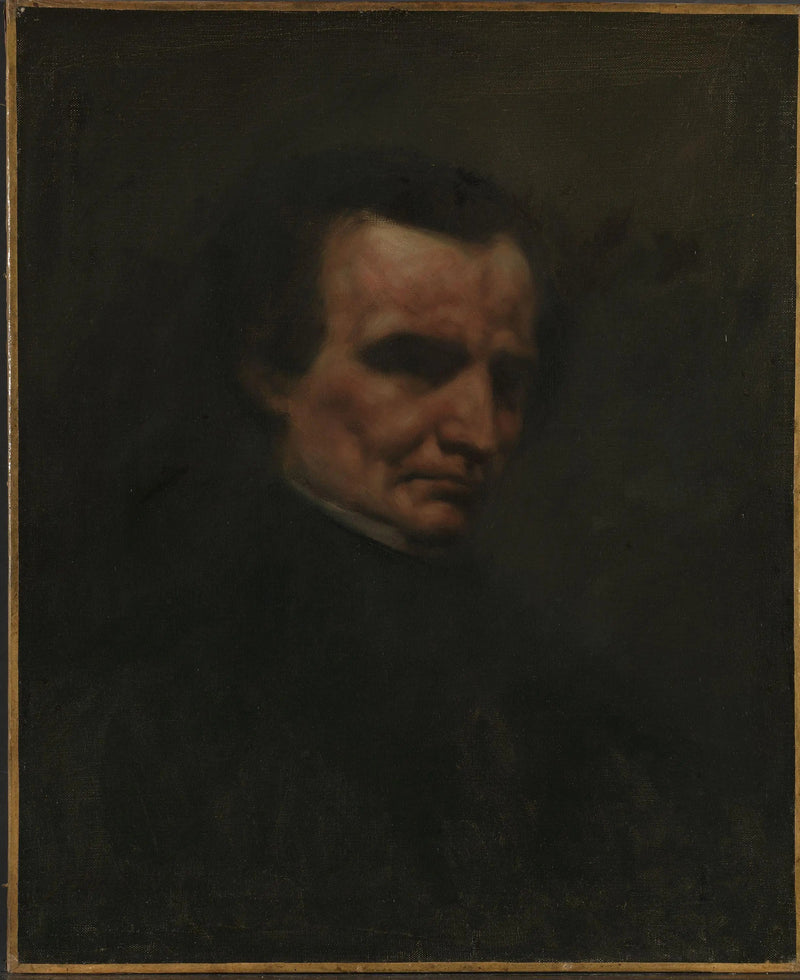 Retrato do compositor Hector Berlioz - Gustave Courbet