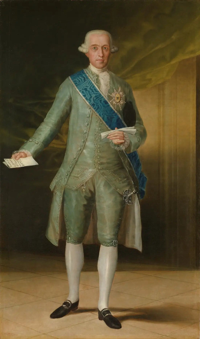 Retrato do Conde de Floridablanca - Francisco de Goya
