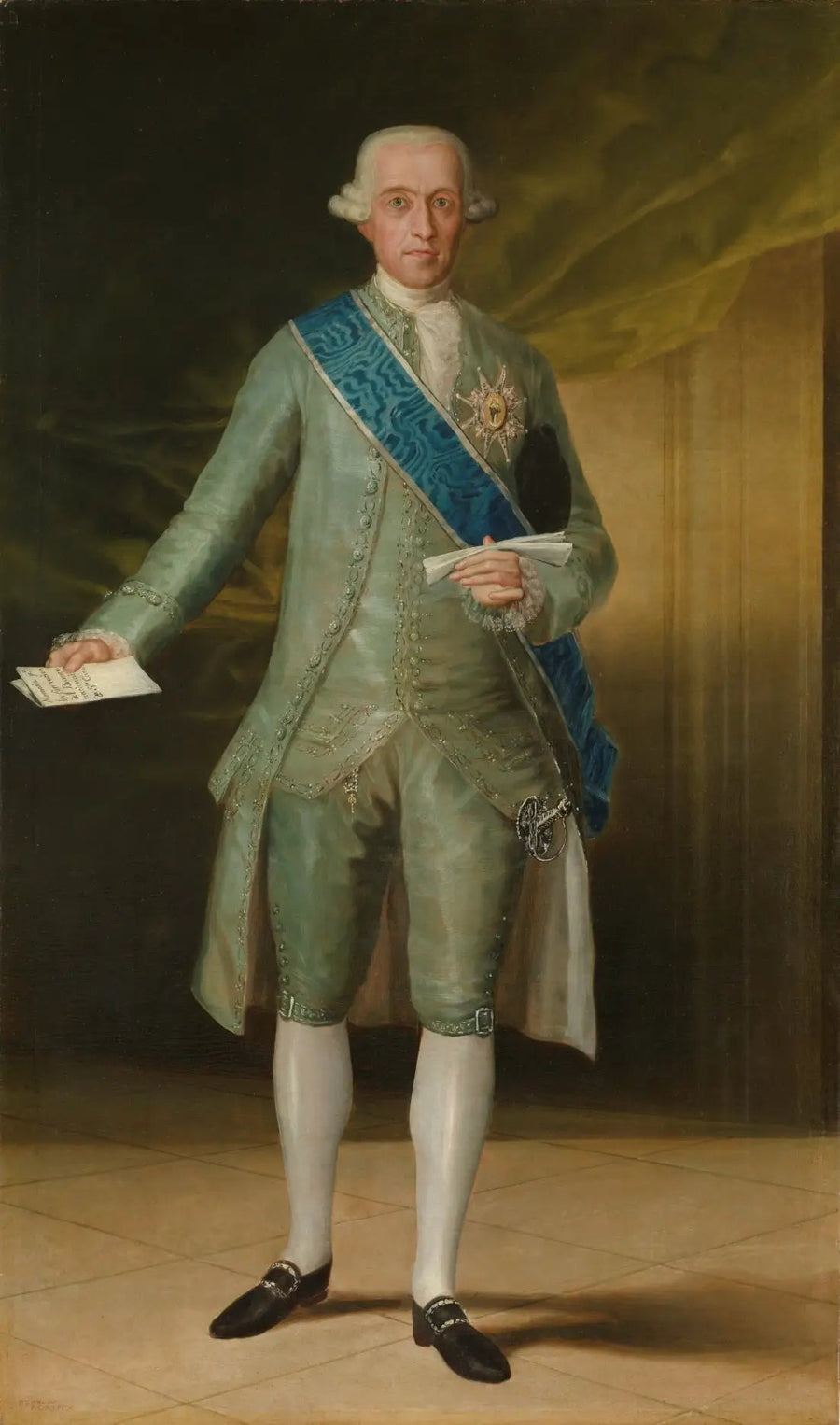 Retrato do Conde de Floridablanca - Francisco de Goya
