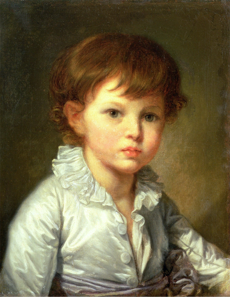 Retrato do conde Pavel Stroganov criança - Jean-Baptiste Greuze