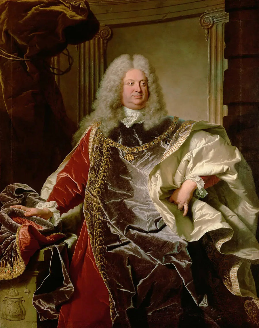 Retrato do conde Sinzendorf por Hyacinthe Rigaud - Hyacinthe Rigaud