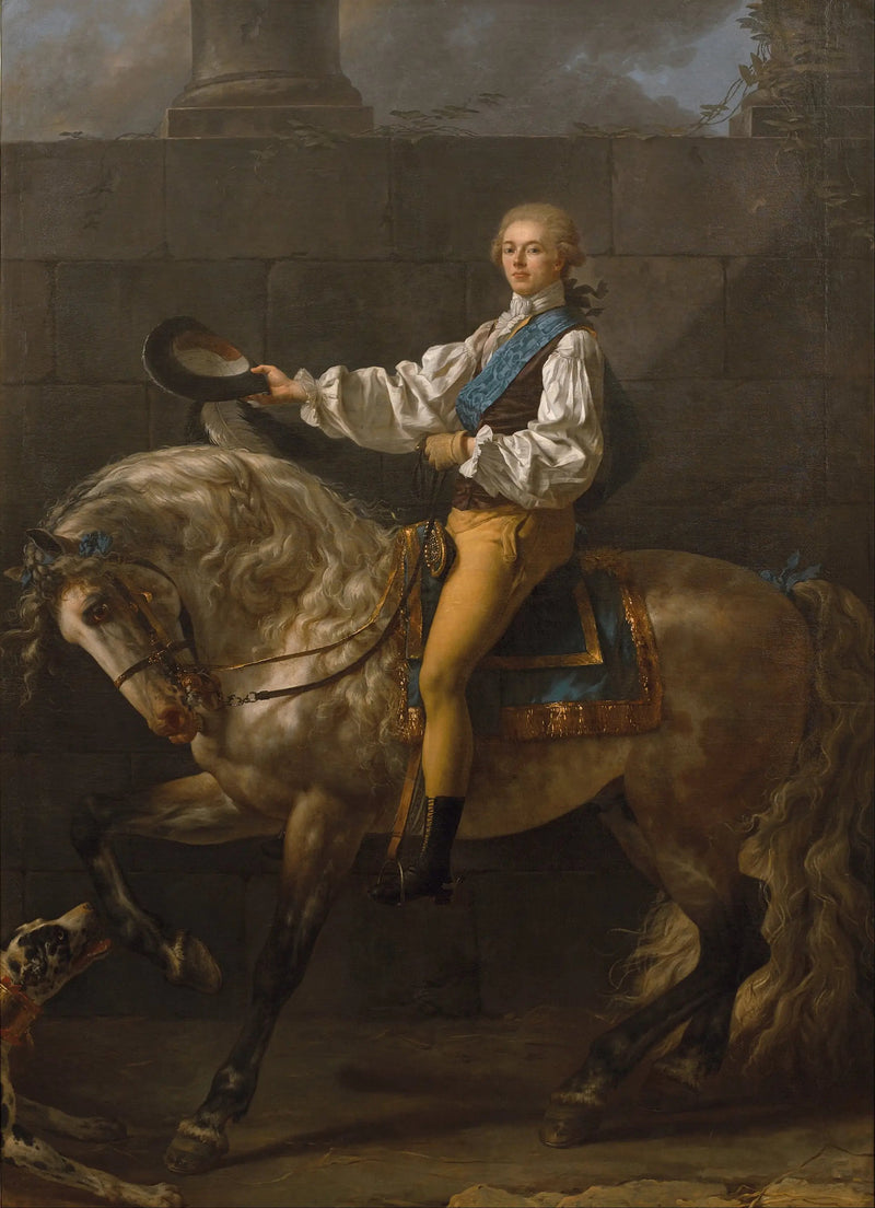 Retrato do conde Stanislas Potocki - Jacques-Louis David