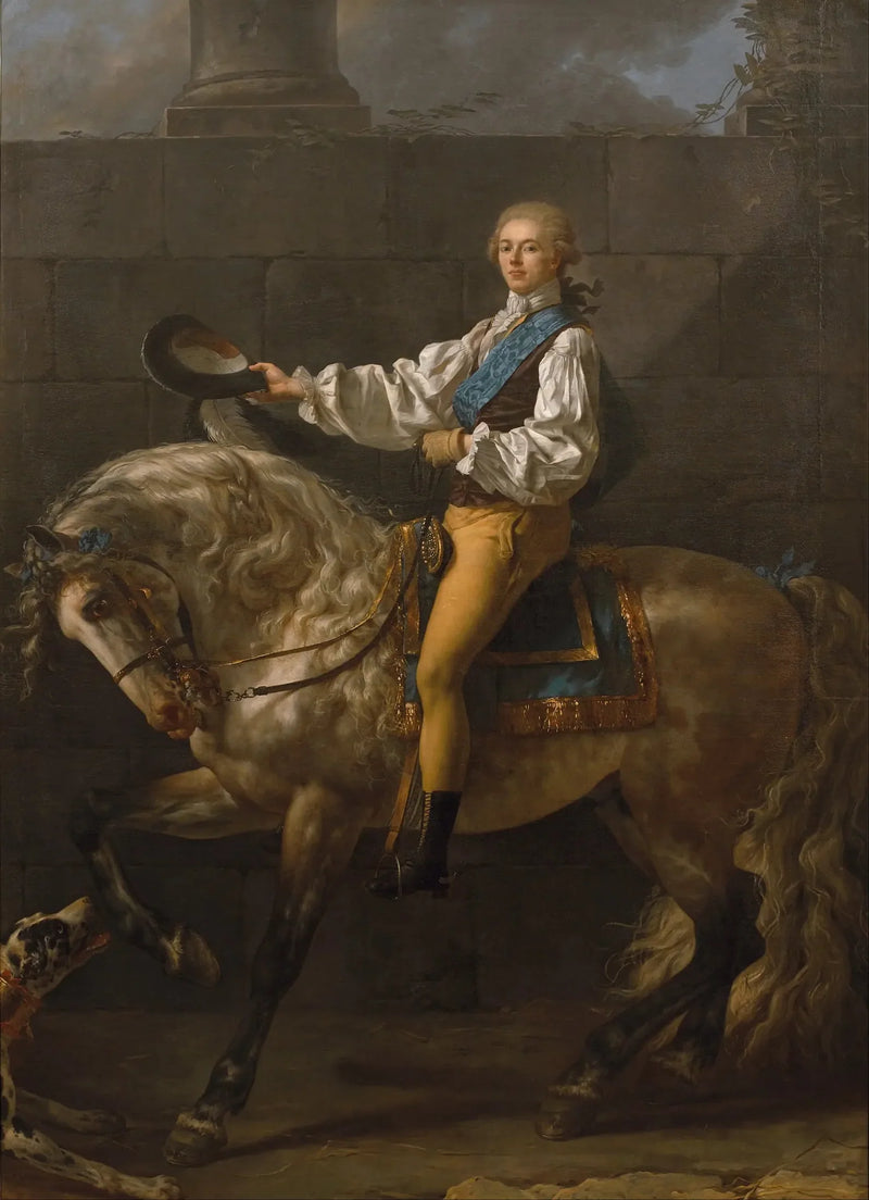 Retrato do conde Stanislas Potocki - Jacques-Louis David
