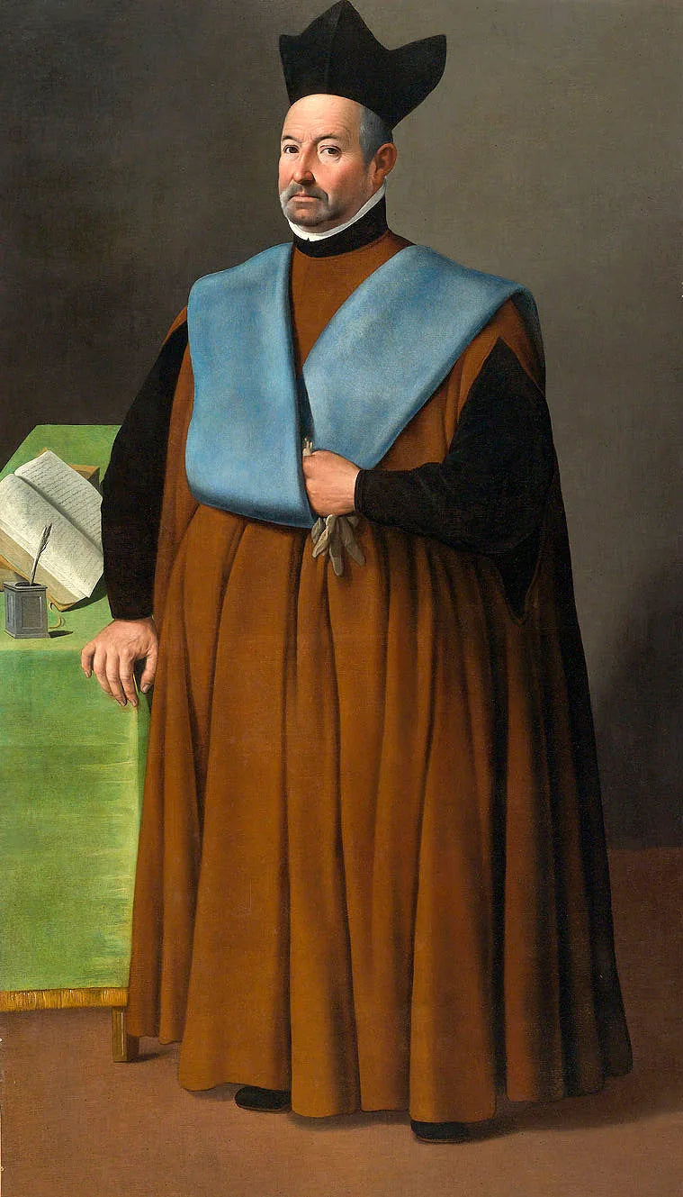 Retrato do doutor Juan Martínez Serrano - Francisco de Zurbarán