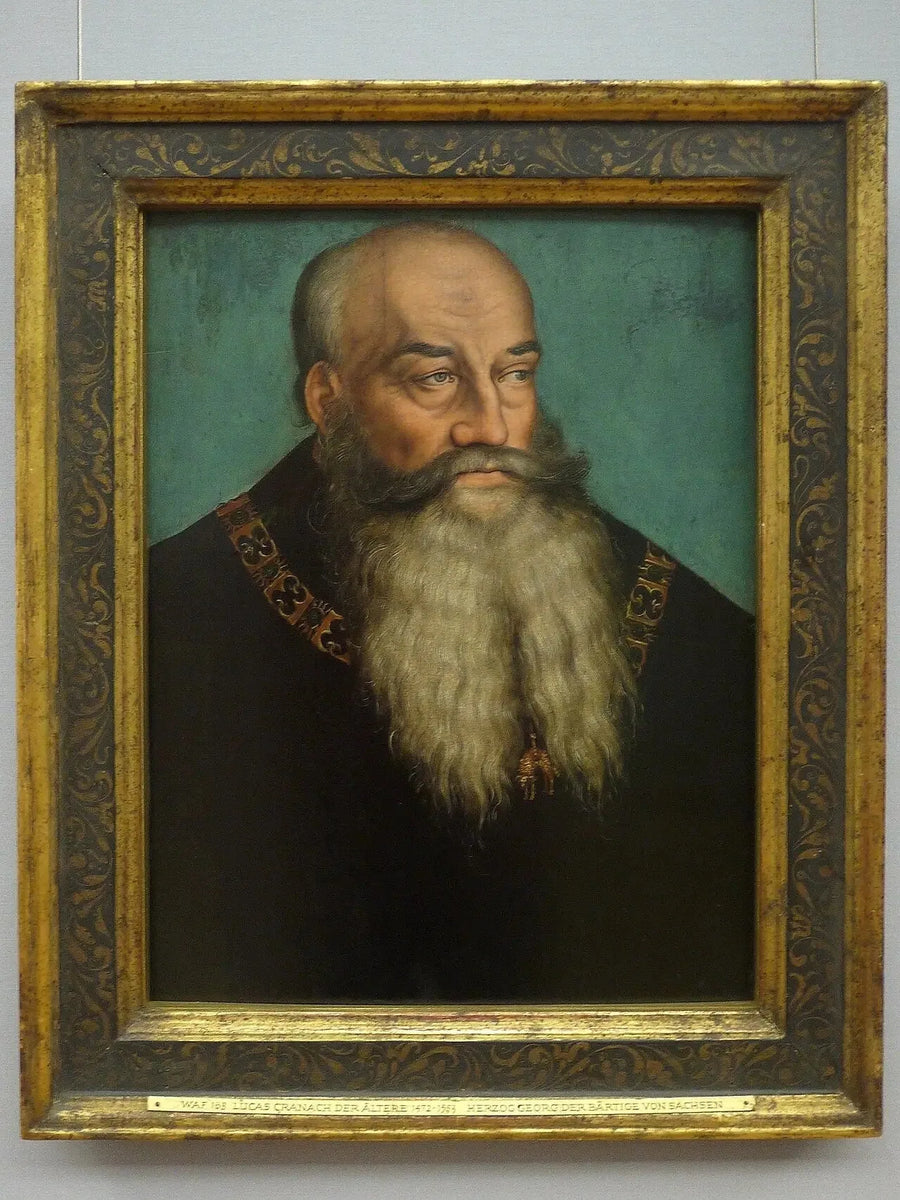 Retrato do duque Georges de Saxe, também conhecido como Georges o Barba - Lucas Cranach, o Velho