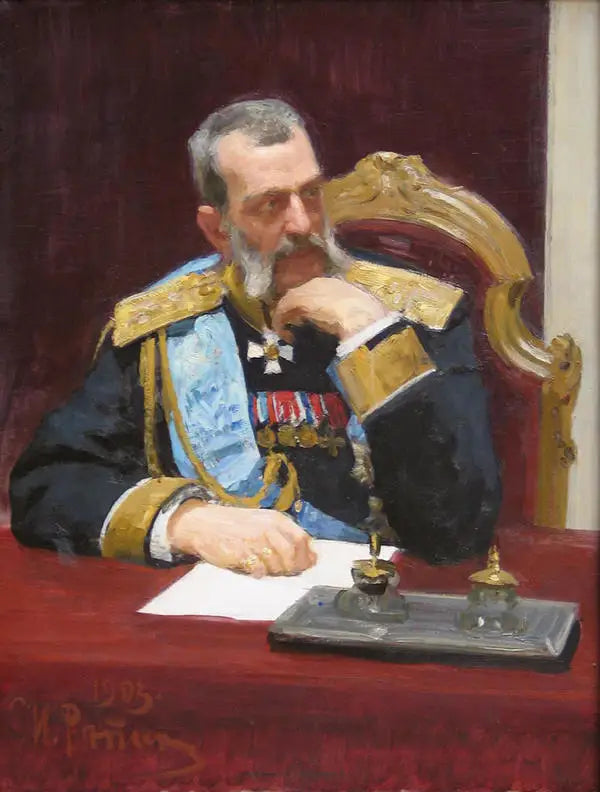 Retrato do Grão-Duque Vladimir Alexandrovitch - Ilya Repin