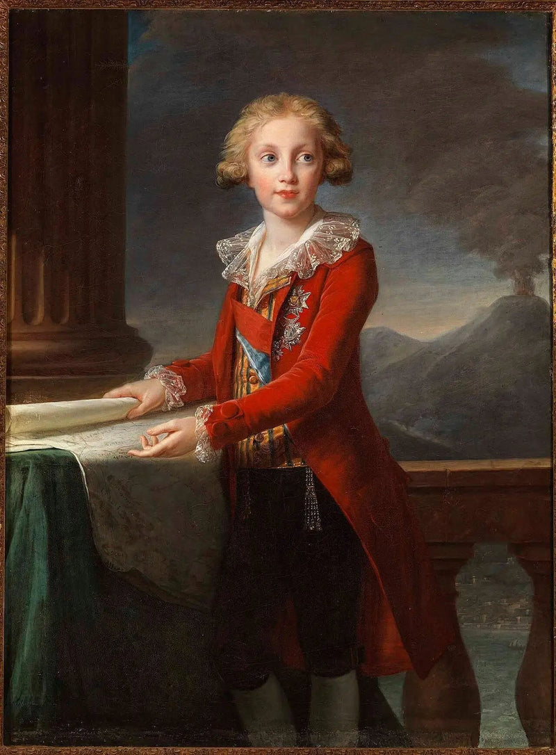 Retrato do jovem Francesco de Bourbon-Sicília - Élisabeth Vigée Le Brun
