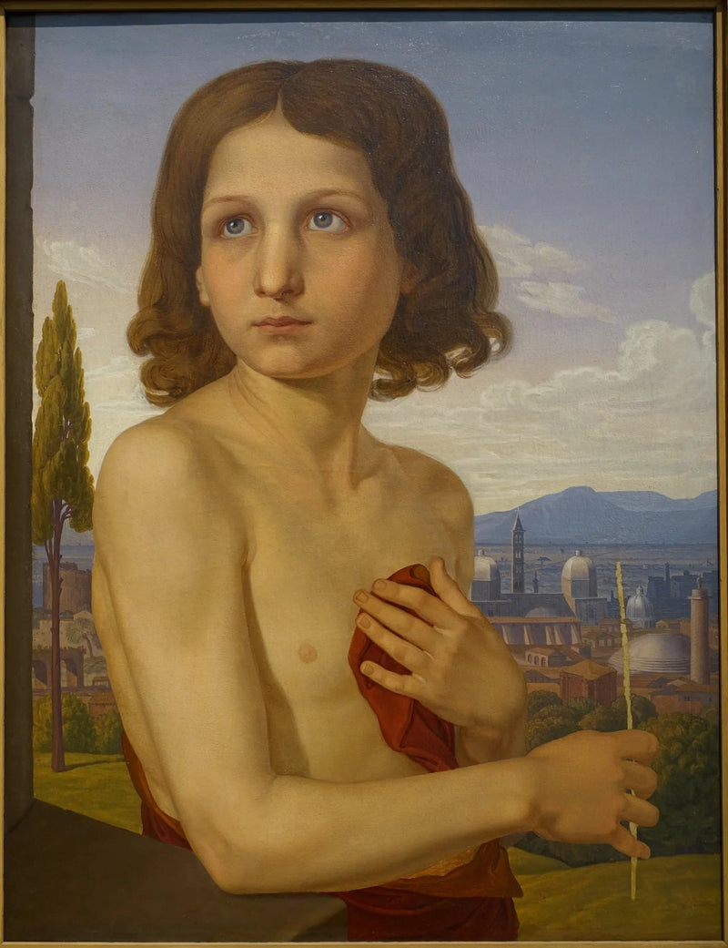 Retrato do jovem Xaverio como São João Batista - Johann Friedrich Overbeck