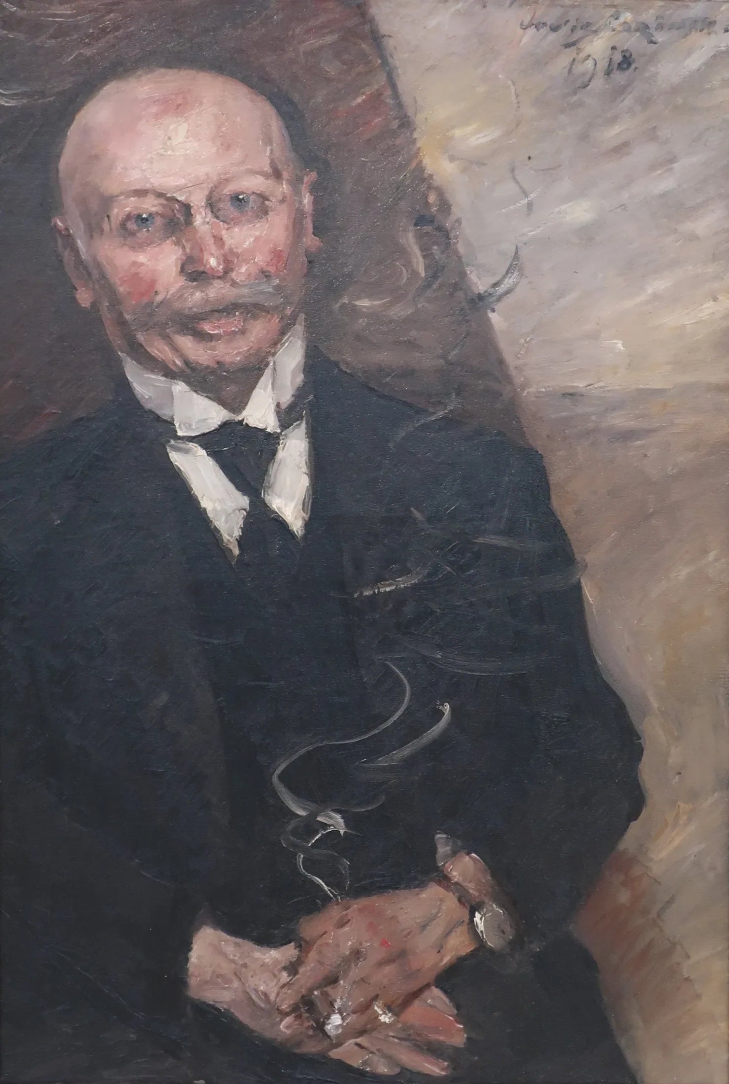 Portrait du marchand d'art Heinrich Thannhauser - Lovis Corinth image 1 reproduction artisanale de tableau