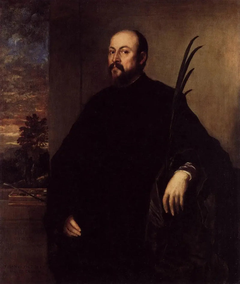 Retrato do comerciante de tintas Alvise dalla Scala - Titian