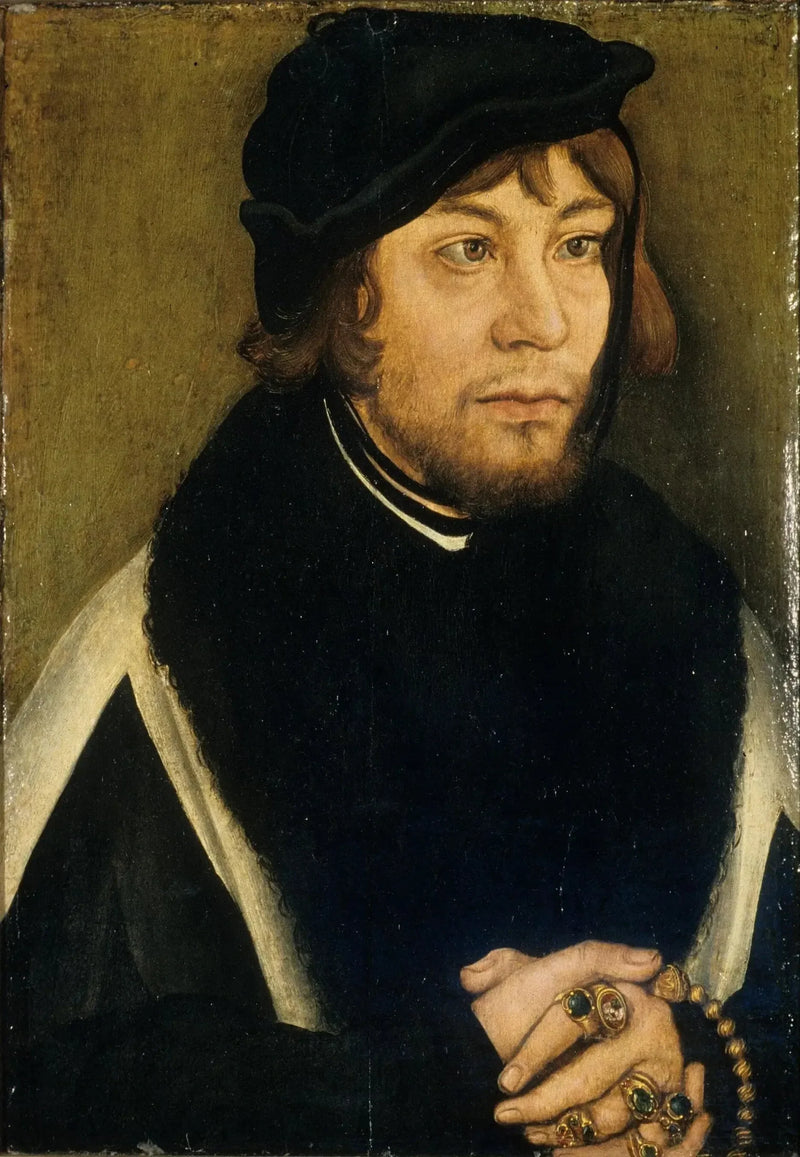 Retrato do marquês Albrecht de Brandemburgo-Ansbach - Lucas Cranach, o Velho