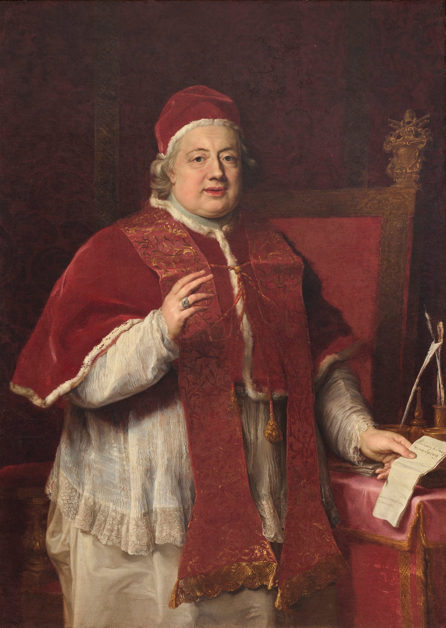 Retrato do Papa Clemente XIII abençoando Rezzonico - Pompeo Batoni