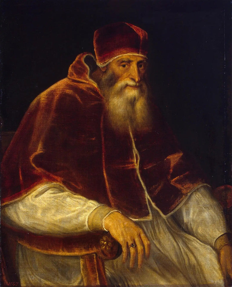 Retrato do Papa Paulo III - Tiziano