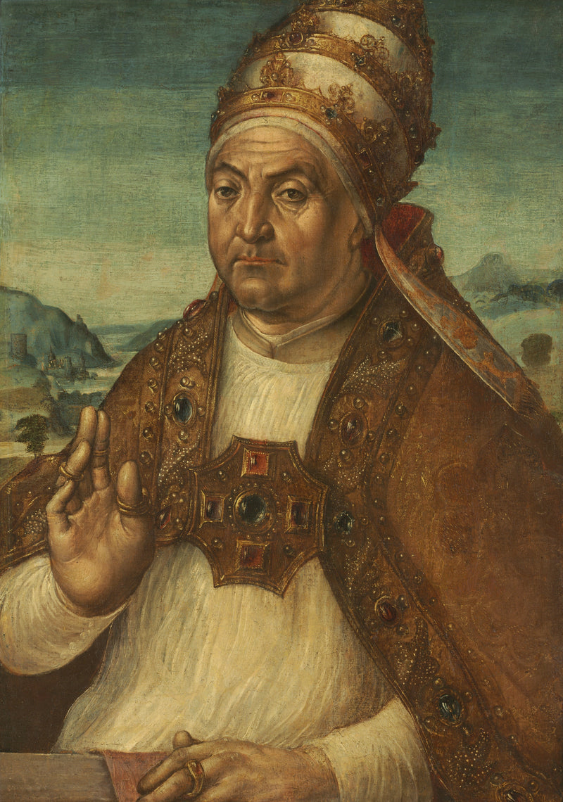 Retrato do Papa Sixto IV della Rovere - Pedro Berruguete