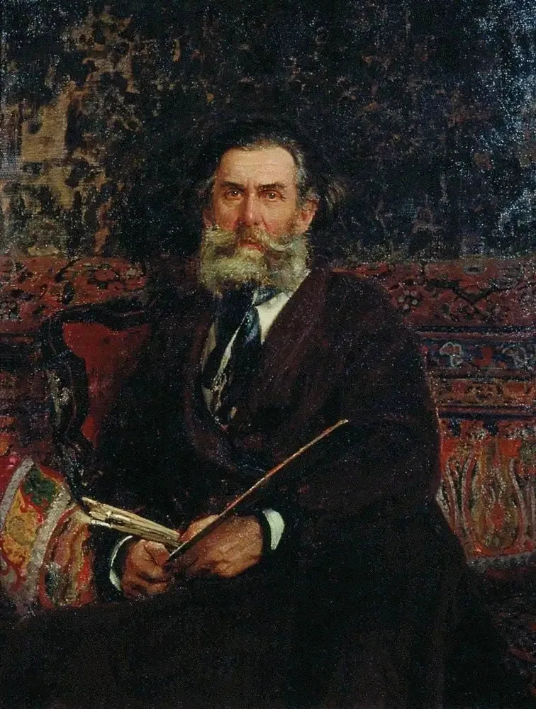 Portrait du peintre Alexeï Petrovitch Bogolioubov - Ilya Repin image 1 reproduction réalisée par Alpha Reproduction
