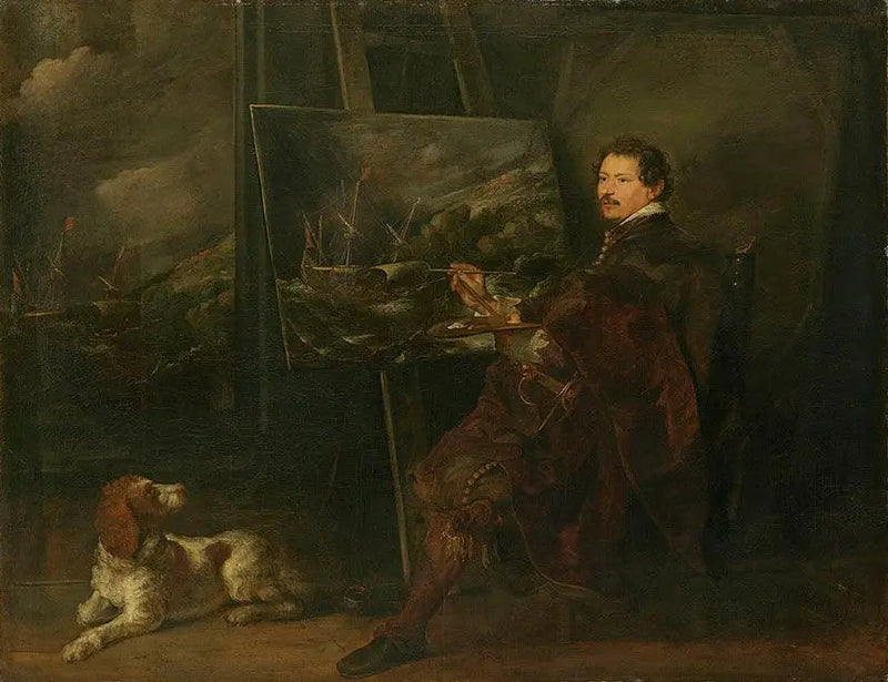 Retrato do pintor Andries van Eertvelt - Antoine van Dyck