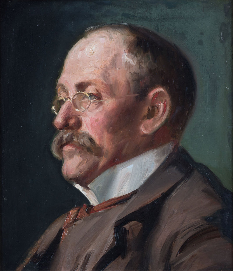 Retrato do pintor Eilif Peterssen - Michael Peter Ancher