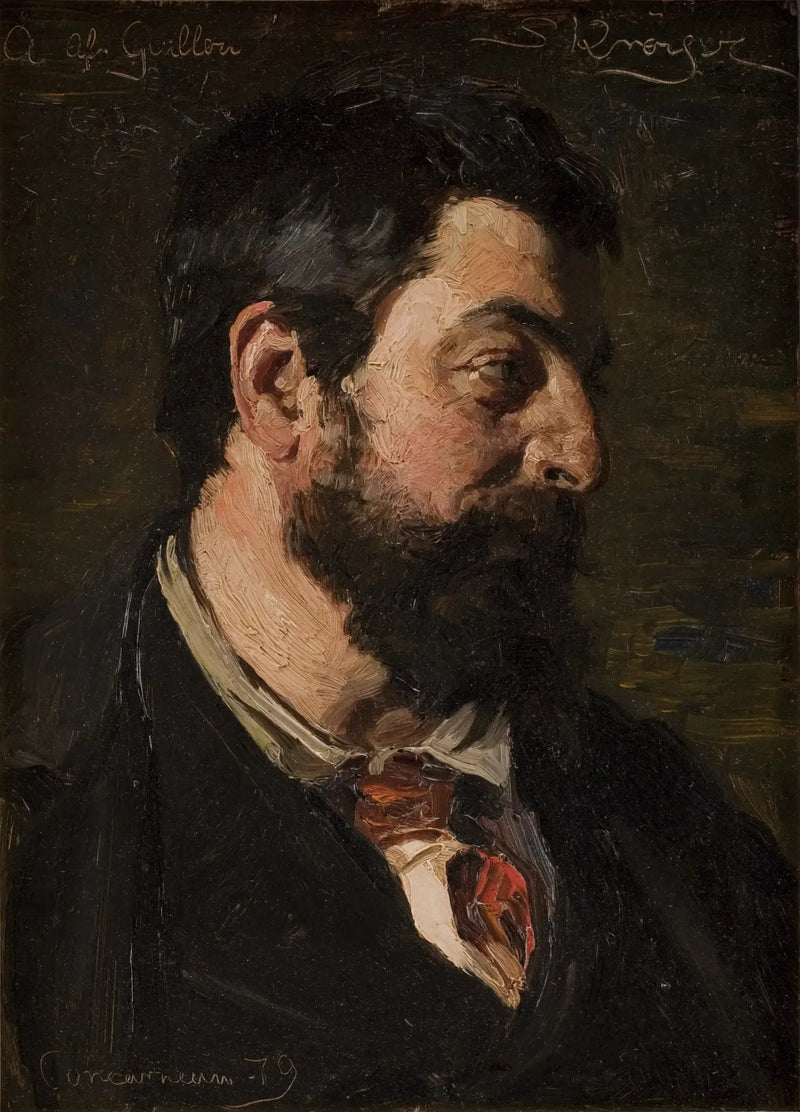 Retrato do pintor francês Alfred Guillou - Peder Severin Krøyer