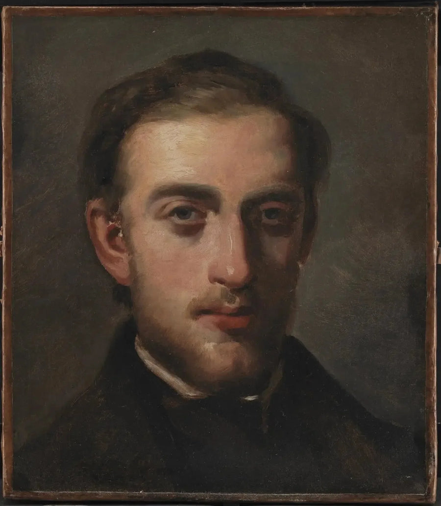 Retrato do pintor Fritz Melbye (1826-1869) - Camille Pissarro