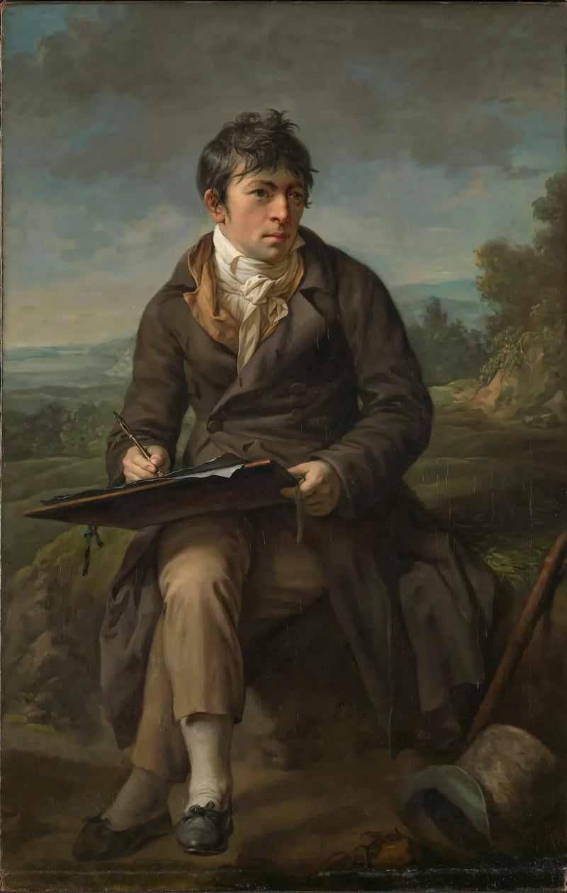 Retrato do pintor paisagista Carl Anton Graff - Anton Graff