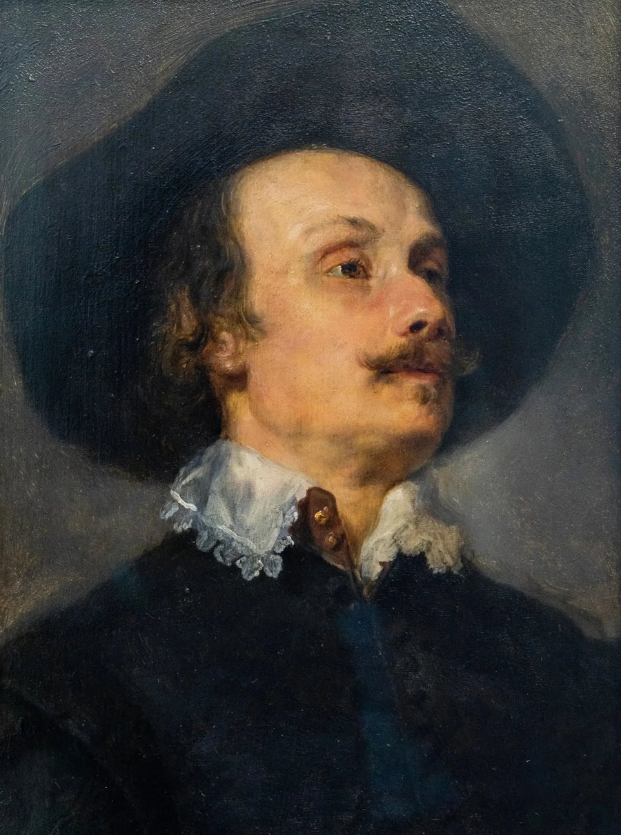 Retrato do pintor Pieter Snayers - Antoine van Dyck