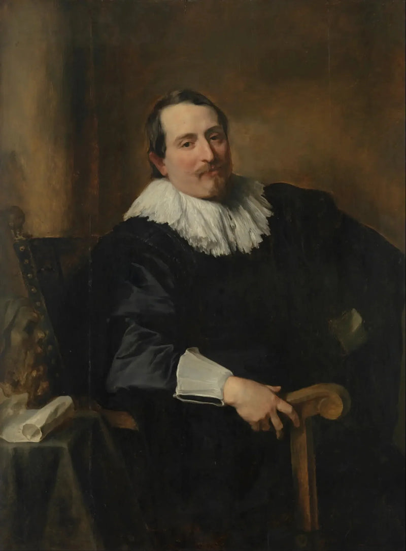 Retrato do pintor Theodor Rombouts - Antoine van Dyck