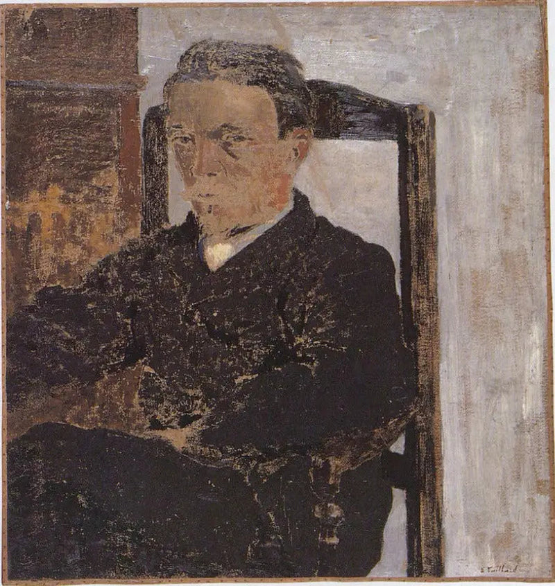 Retrato do pintor Vallotton - Édouard Vuillard