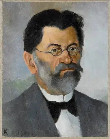 Retrato do pai do artista - Kazimir Malevich