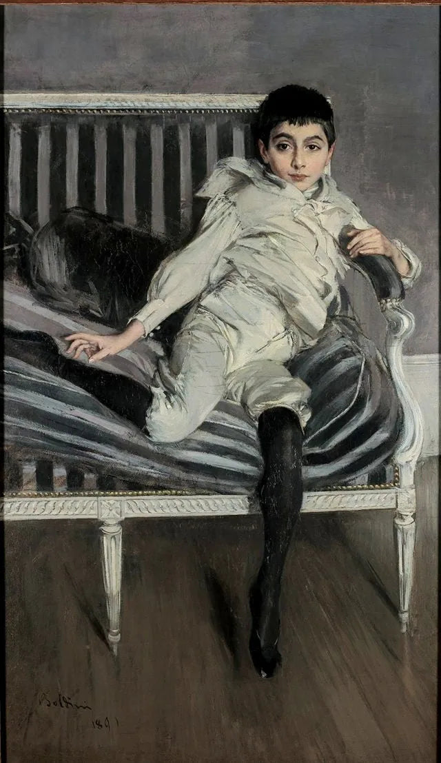 Retrato do pequeno Subercaseaux - Giovanni Boldini