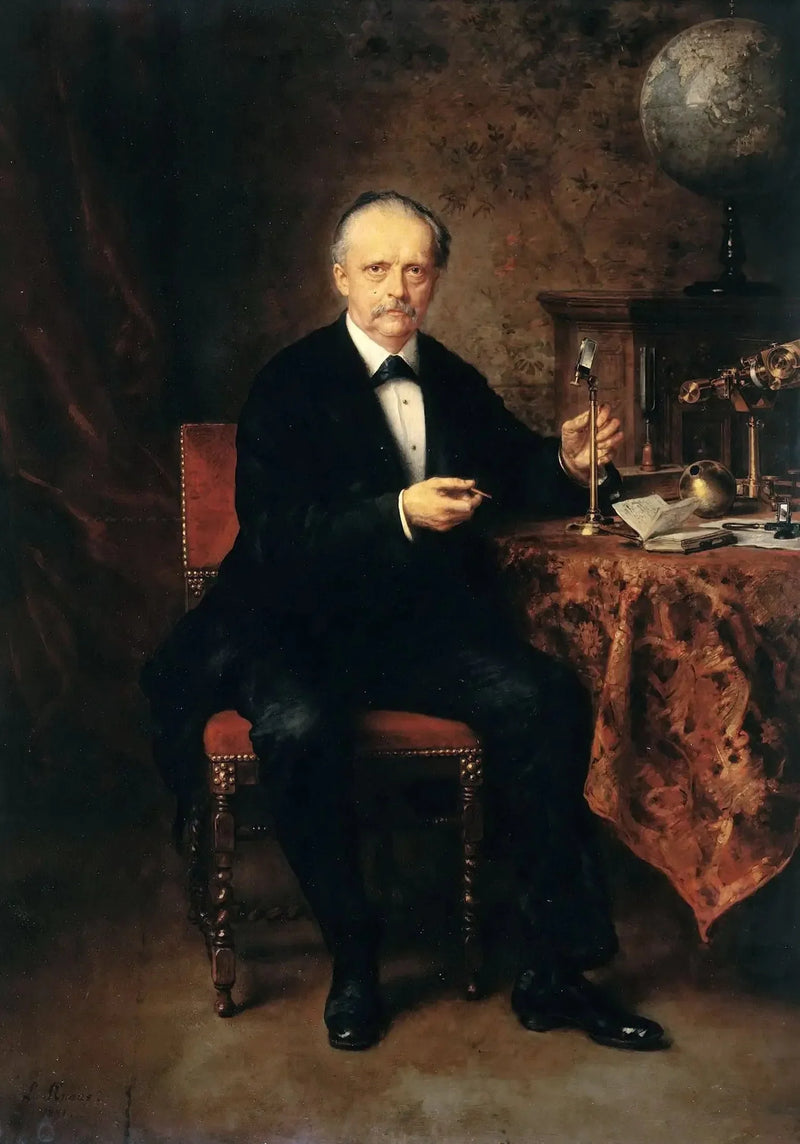 Retrato do físico Hermann von Helmholtz - Ludwig Knaus