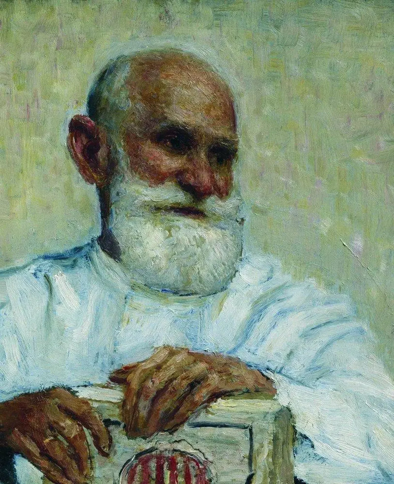 Retrato do fisiologista Ivan Petrovitch Pavlov - Ilya Repin